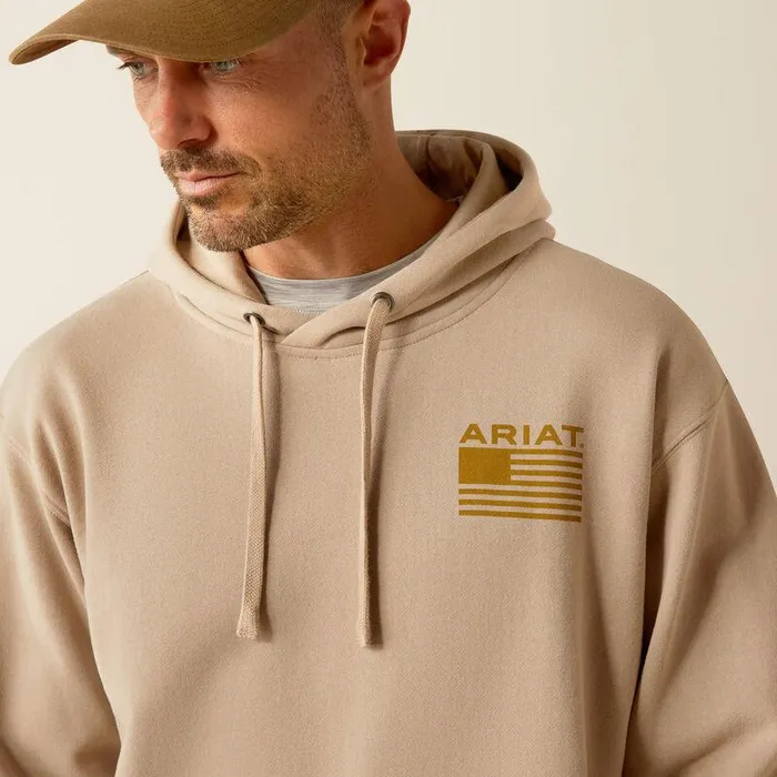 Men Sweatshirts and Hoodies Ariat Camo Hex Hoodie Beige Men Sweatshirts and Hoodies Ariat Camo Hex Hoodie Beige