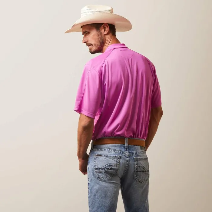 Men TShirts and Polos Ariat AC Polo Dk Orchid