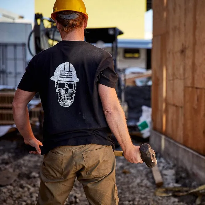 Men TShirts and Polos Ariat Rebar Cotton Strong Roughneck Graphic TShirt Black