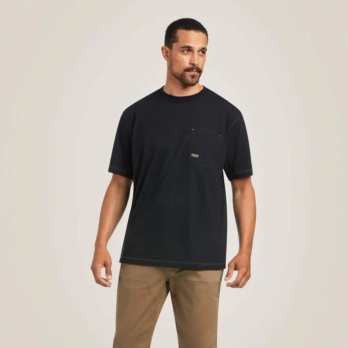 Men TShirts and Polos Ariat Rebar Workman Reflective Flag TShirt Black Men TShirts and Polos Ariat Rebar Workman Reflective Flag TShirt Black