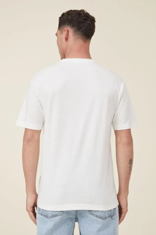 Men Tees and Tanks Cotton On Organic Loose Fit TShirt Vintage White