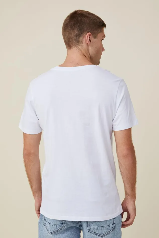 Men Tees and Tanks Cotton On Organic VNeck TShirt White