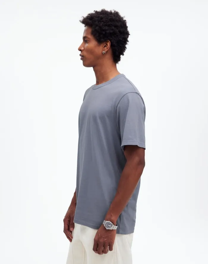 Men Tees Madewell GarmentDyed Allday Crewneck Tee Ashen Blue