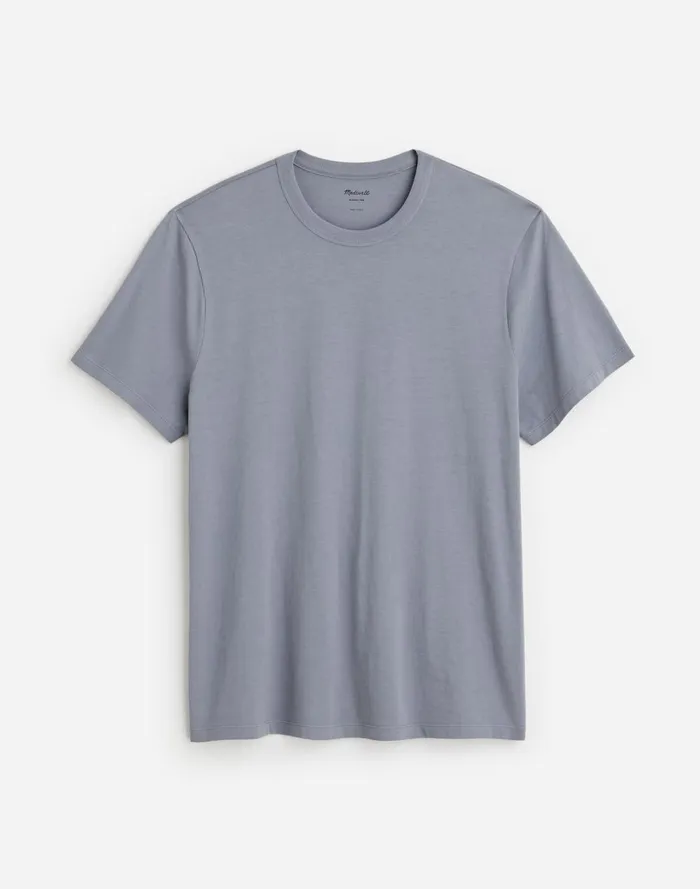 Men Tees Madewell GarmentDyed Allday Crewneck Tee Ashen Blue