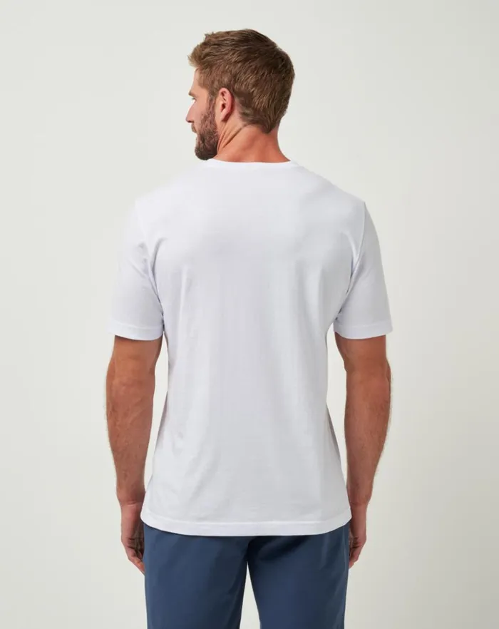 Men Tees TravisMathew ARIZONA DIAMONDBACKS STRIKE ONE TEE White Men Tees TravisMathew ARIZONA DIAMONDBACKS STRIKE ONE TEE White