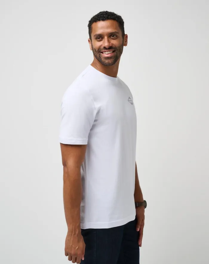 Men Tees TravisMathew FOR SURE TEE White