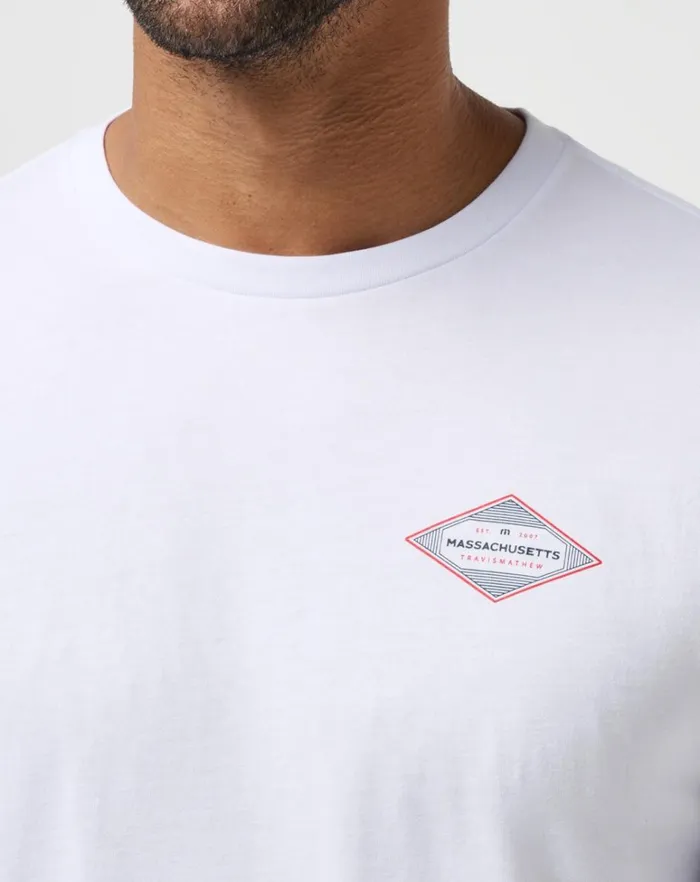 Men Tees TravisMathew FOR SURE TEE White
