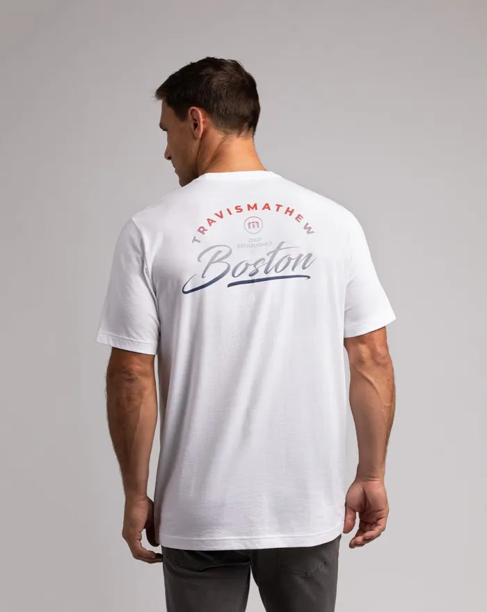 Men Tees TravisMathew HARVARD SQUARE TEE White