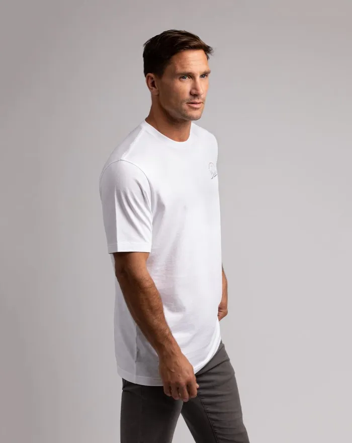 Men Tees TravisMathew HARVARD SQUARE TEE White