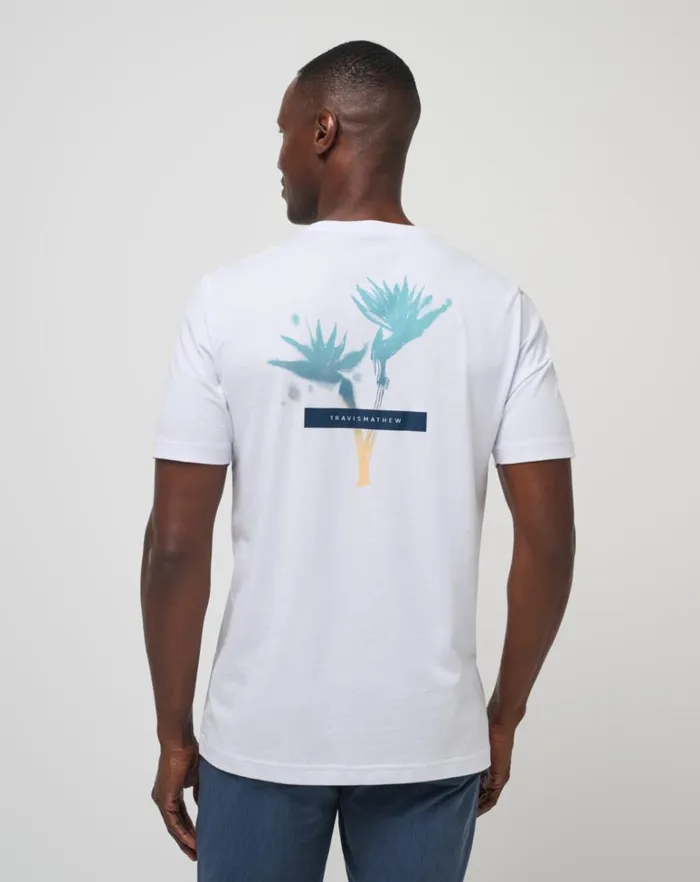 Men Tees TravisMathew IN THE MIST TEE White