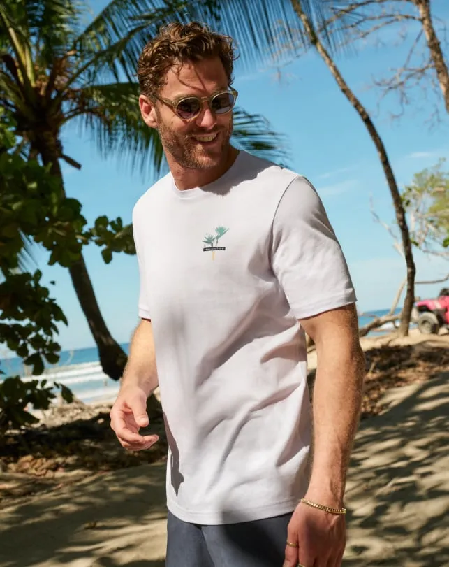 Men Tees TravisMathew IN THE MIST TEE White Men Tees TravisMathew IN THE MIST TEE White