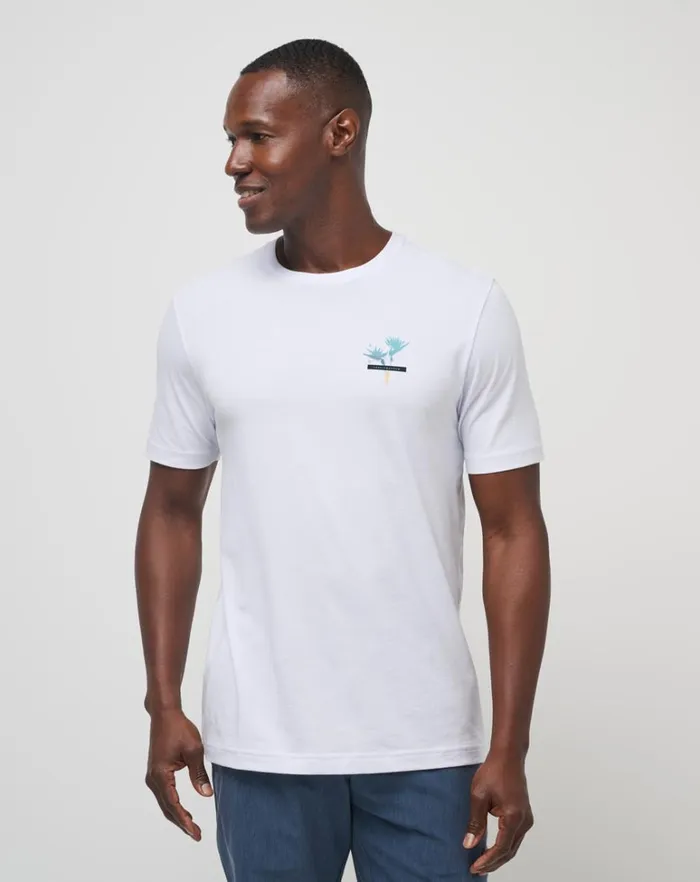 Men Tees TravisMathew IN THE MIST TEE White Men Tees TravisMathew IN THE MIST TEE White