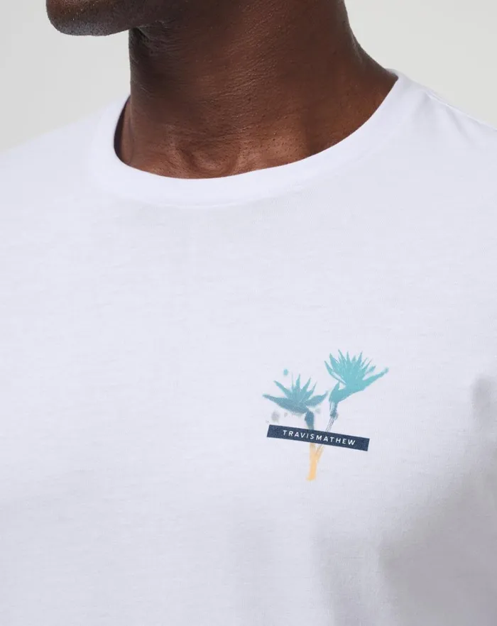 Men Tees TravisMathew IN THE MIST TEE White Men Tees TravisMathew IN THE MIST TEE White