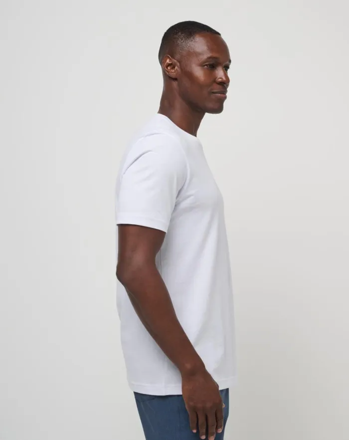 Men Tees TravisMathew IN THE MIST TEE White Men Tees TravisMathew IN THE MIST TEE White
