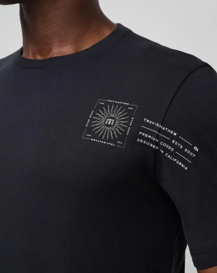 Men Tees TravisMathew LAGUNA SUN TEE Black