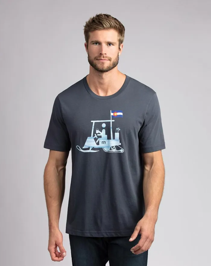 Men Tees TravisMathew ROCKIES ROAD 20 TEE Blue Nights