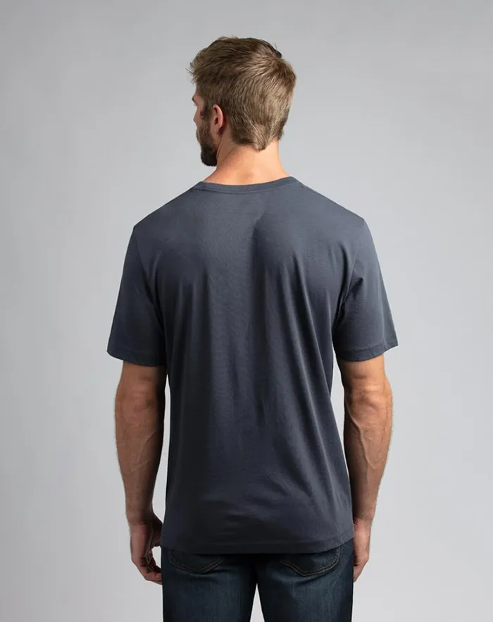 Men Tees TravisMathew ROCKIES ROAD 20 TEE Blue Nights