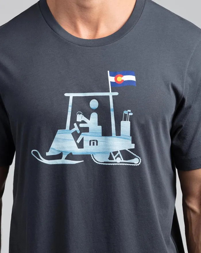 Men Tees TravisMathew ROCKIES ROAD 20 TEE Blue Nights