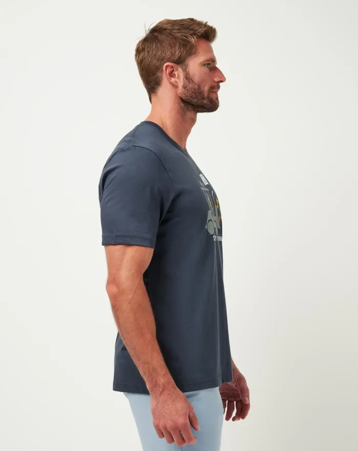 Men Tees TravisMathew THE PATRIOT 20 TEE Blue Nights