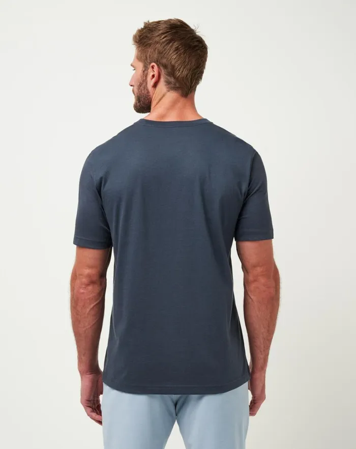 Men Tees TravisMathew THE PATRIOT 20 TEE Blue Nights