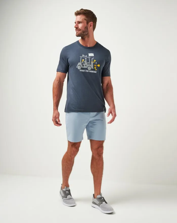 Men Tees TravisMathew THE PATRIOT 20 TEE Blue Nights