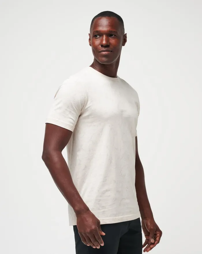 Men Tees TravisMathew WARMER TIDES TEE Moonbeam Men Tees TravisMathew WARMER TIDES TEE Moonbeam