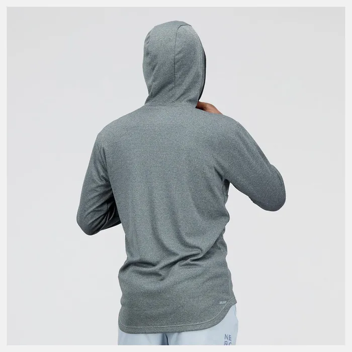 Men Tenacity Hooded 14 Zip Light Aluminum New Balance Hoodies and Sweatshirts Men Tenacity Hooded 14 Zip Light Aluminum New Balance Hoodies and Sweatshirts