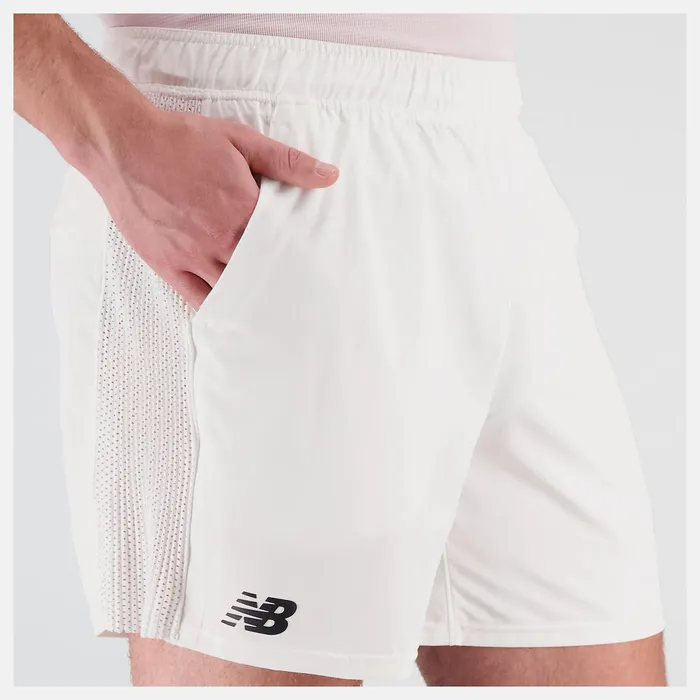 Men Tournament 7 Inch Short White New Balance Shorts