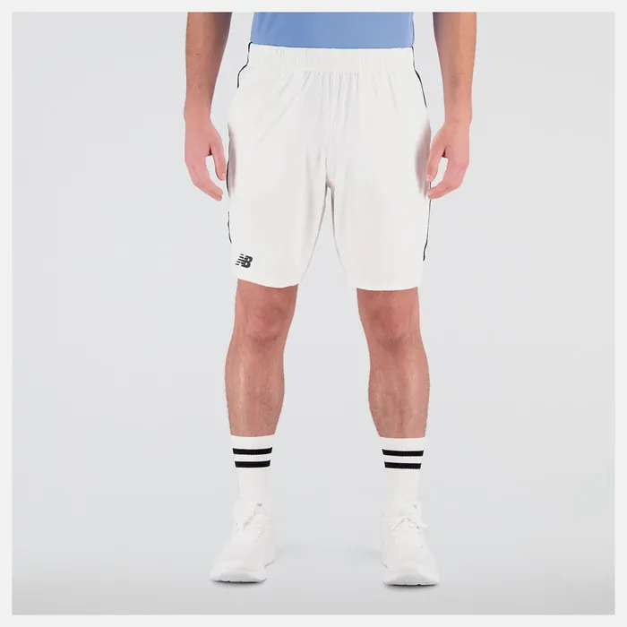 Men Tournament 9 Inch Short White New Balance Shorts