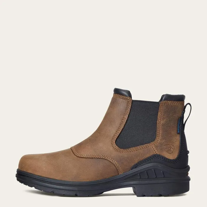 Men Western Boots Ariat Barnyard Twin Gore II Waterproof Boot Antique Brown Men Western Boots Ariat Barnyard Twin Gore II Waterproof Boot Antique Brown