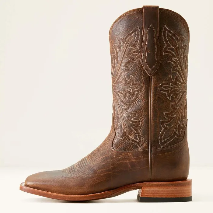 Men Western Boots Ariat Bench Made Bassett Cowboy Boot Earth Brown Bison Men Western Boots Ariat Bench Made Bassett Cowboy Boot Earth Brown Bison