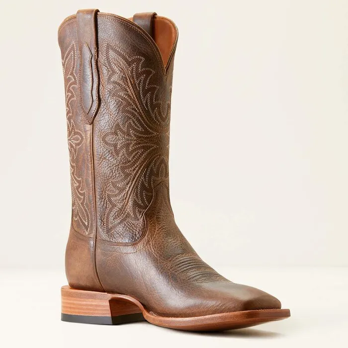 Men Western Boots Ariat Bench Made Bassett Cowboy Boot Earth Brown Bison Men Western Boots Ariat Bench Made Bassett Cowboy Boot Earth Brown Bison