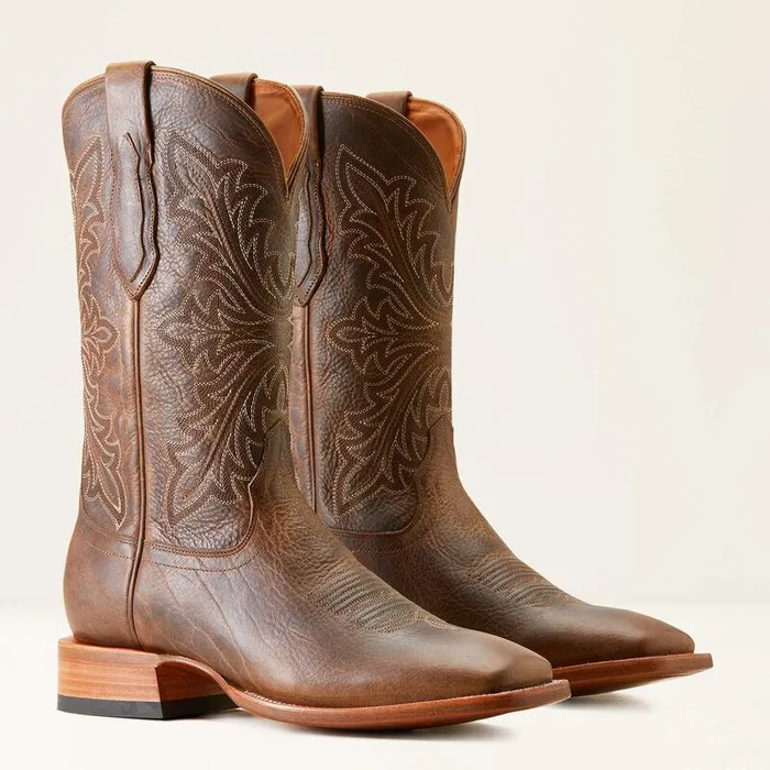 Men Western Boots Ariat Bench Made Bassett Cowboy Boot Earth Brown Bison Men Western Boots Ariat Bench Made Bassett Cowboy Boot Earth Brown Bison