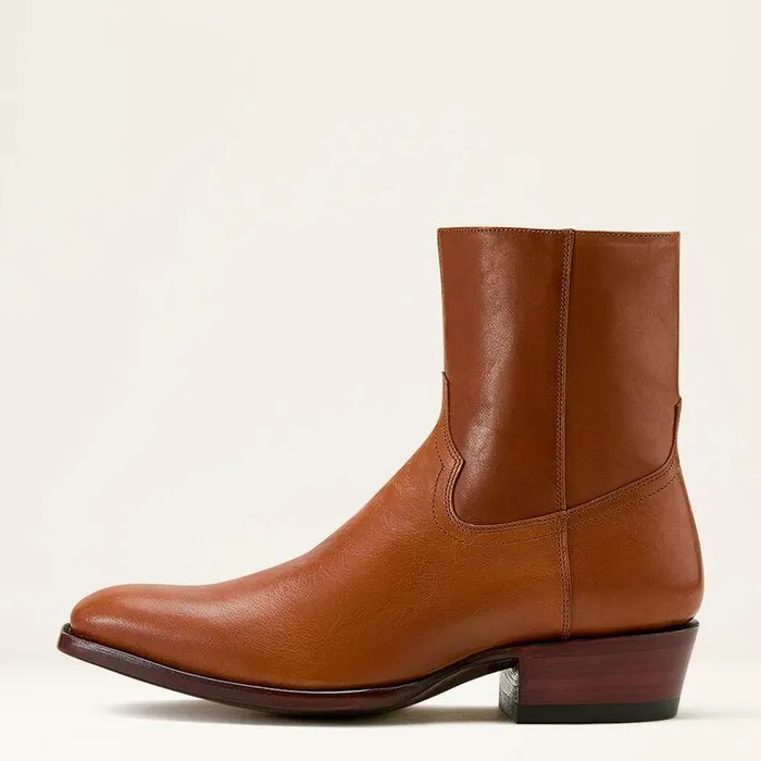 Men Western Boots Ariat Bench Made Brewer Western Boot Aged Cognac Men Western Boots Ariat Bench Made Brewer Western Boot Aged Cognac