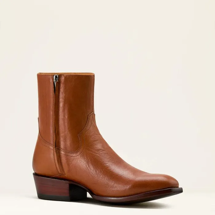 Men Western Boots Ariat Bench Made Brewer Western Boot Aged Cognac Men Western Boots Ariat Bench Made Brewer Western Boot Aged Cognac