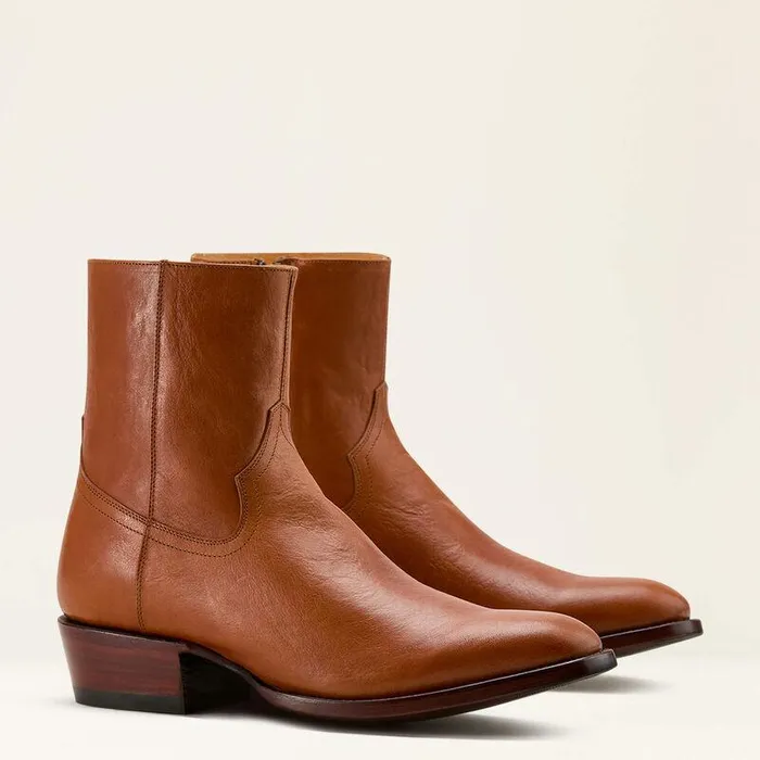 Men Western Boots Ariat Bench Made Brewer Western Boot Aged Cognac Men Western Boots Ariat Bench Made Brewer Western Boot Aged Cognac