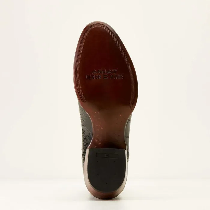 Men Western Boots Ariat Bench Made James Western Boot Black American Alligator