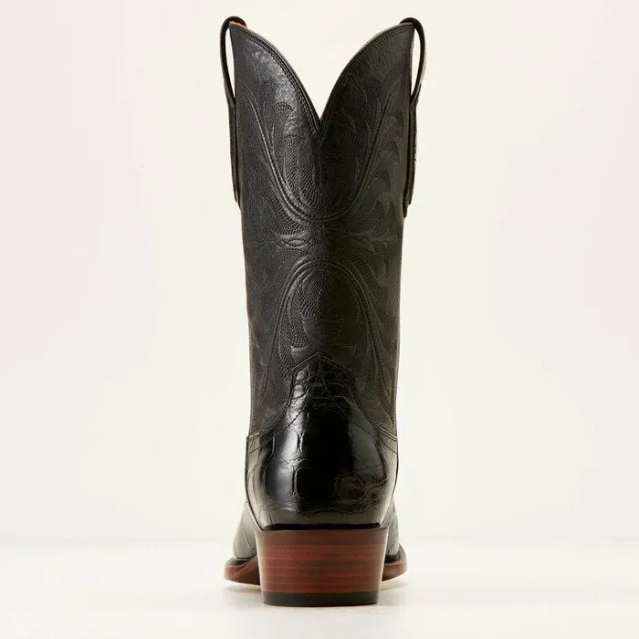 Men Western Boots Ariat Bench Made James Western Boot Black American Alligator