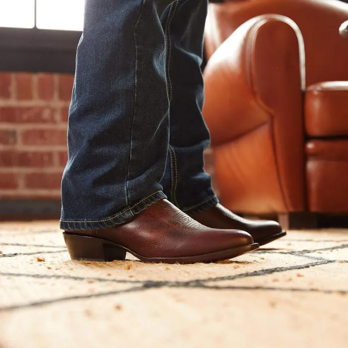 Men Western Boots Ariat Bench Made James Western Boot Saddle Brown Bison