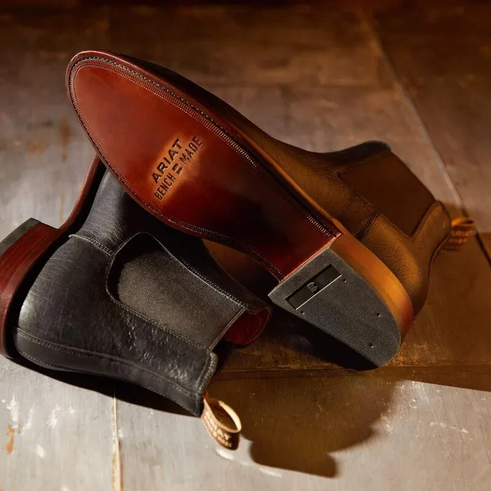 Men Western Boots Ariat Bench Made Reed Western Boot Cool Black Bison Men Western Boots Ariat Bench Made Reed Western Boot Cool Black Bison