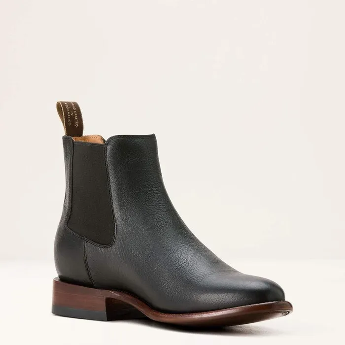Men Western Boots Ariat Bench Made Reed Western Boot Cool Black Bison Men Western Boots Ariat Bench Made Reed Western Boot Cool Black Bison