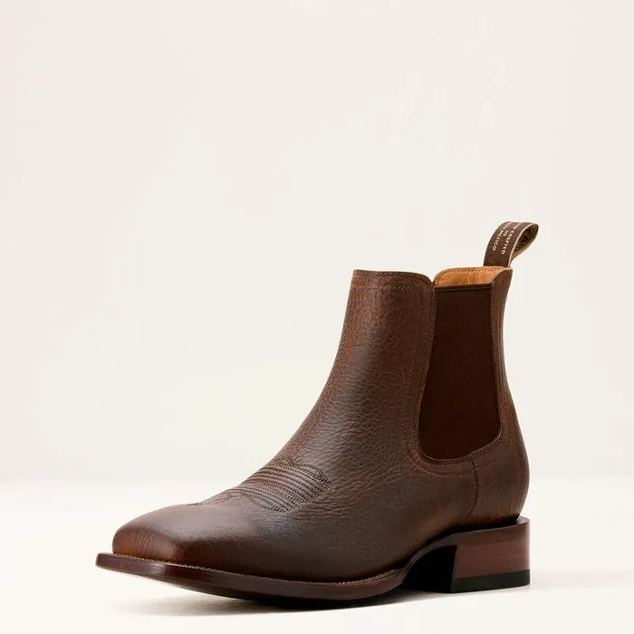 Men Western Boots Ariat Bench Made Younger Western Boot Saddle Brown Bison