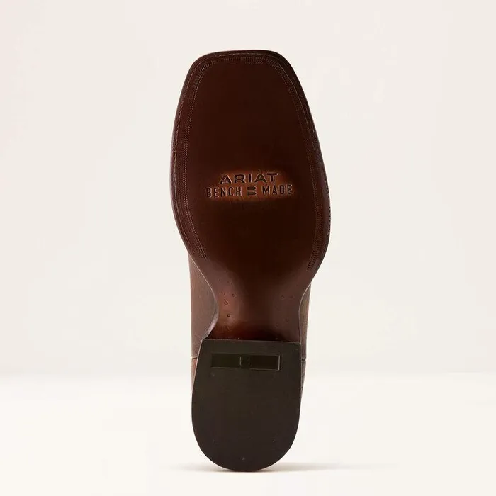 Men Western Boots Ariat Bench Made Younger Western Boot Saddle Brown Bison Men Western Boots Ariat Bench Made Younger Western Boot Saddle Brown Bison