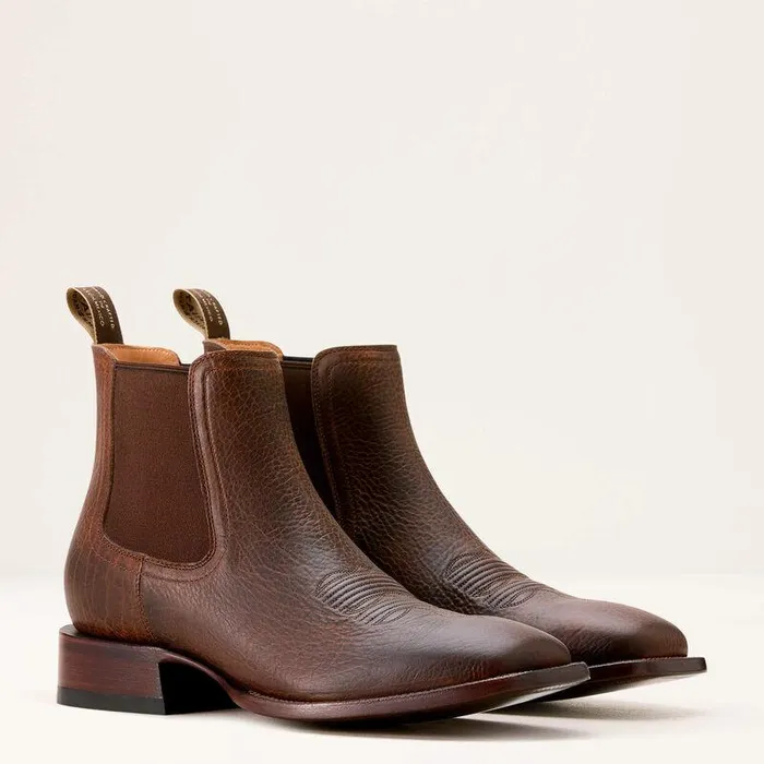Men Western Boots Ariat Bench Made Younger Western Boot Saddle Brown Bison Men Western Boots Ariat Bench Made Younger Western Boot Saddle Brown Bison