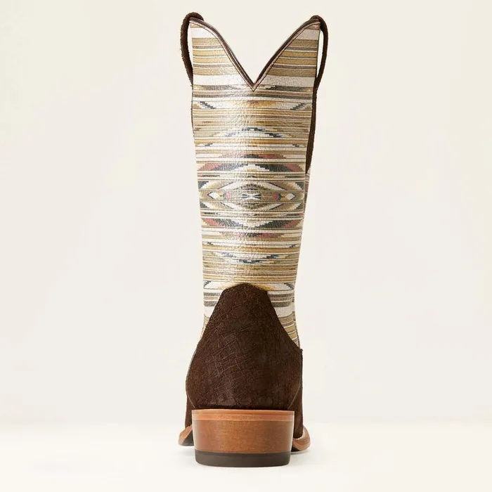 Men Western Boots Ariat Futurity Chimayo Western Boot Chocolate Hippo Print Men Western Boots Ariat Futurity Chimayo Western Boot Chocolate Hippo Print