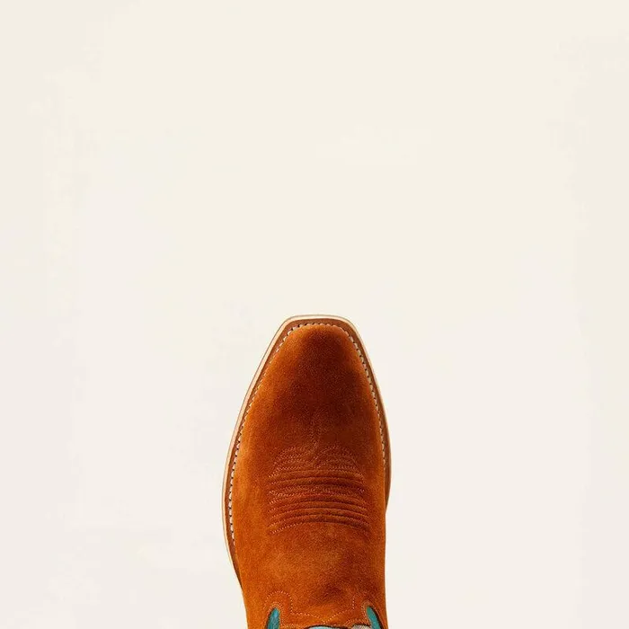 Men Western Boots Ariat Futurity Rider Cowboy Boot Penny Roughoutancient Turquoise