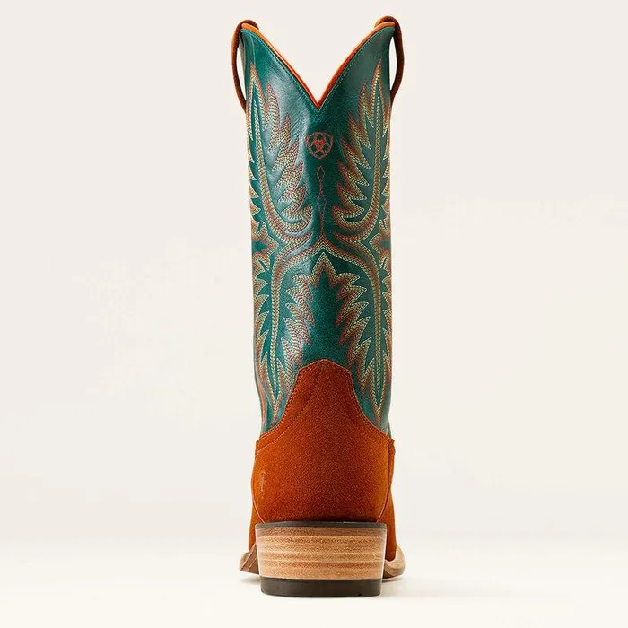 Men Western Boots Ariat Futurity Rider Cowboy Boot Penny Roughoutancient Turquoise