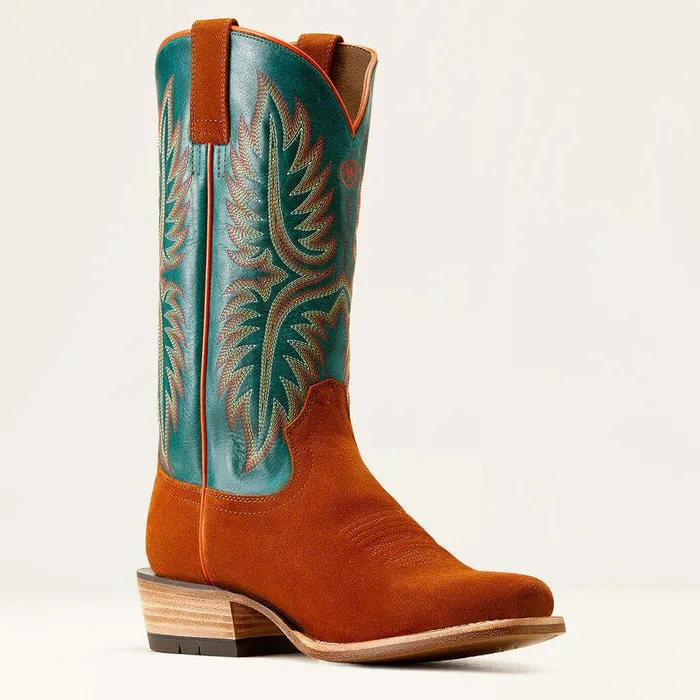 Men Western Boots Ariat Futurity Rider Cowboy Boot Penny Roughoutancient Turquoise