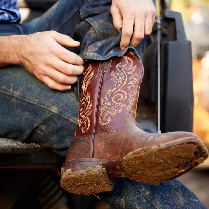 Men Western Boots Ariat Lasco Ultra Western Boot Bar Top Brown