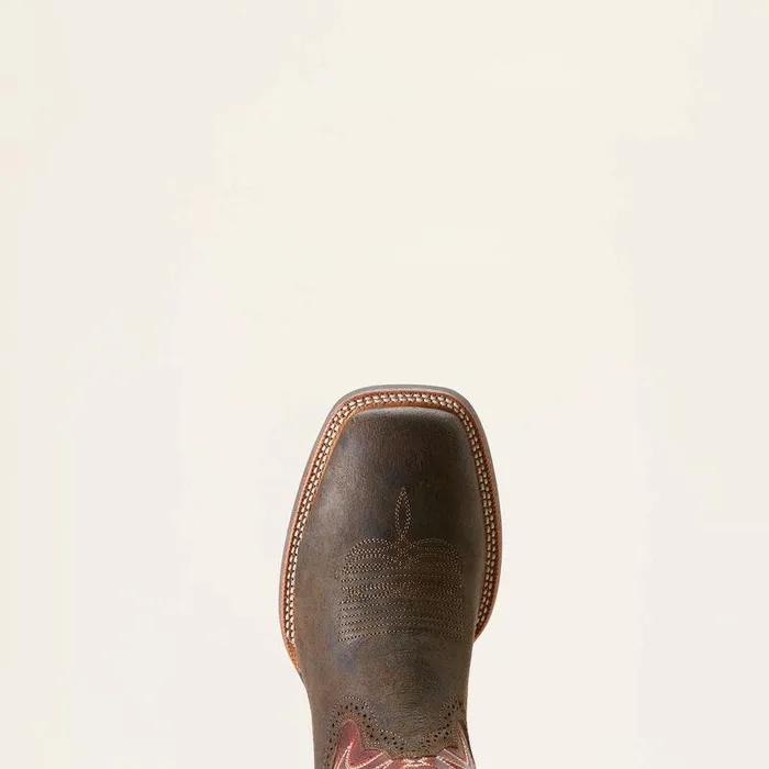 Men Western Boots Ariat Oakwood Cowboy Boot Antique Greyroasted Chestnut